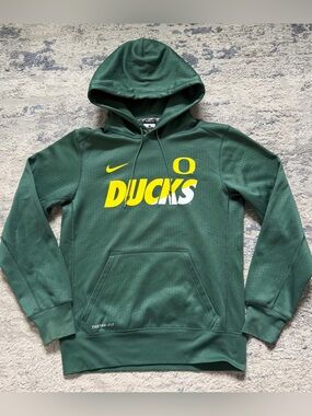 Nike Oregon Ducks Therma-FIT Hoodie Women’s Small Green NCAA Pullover